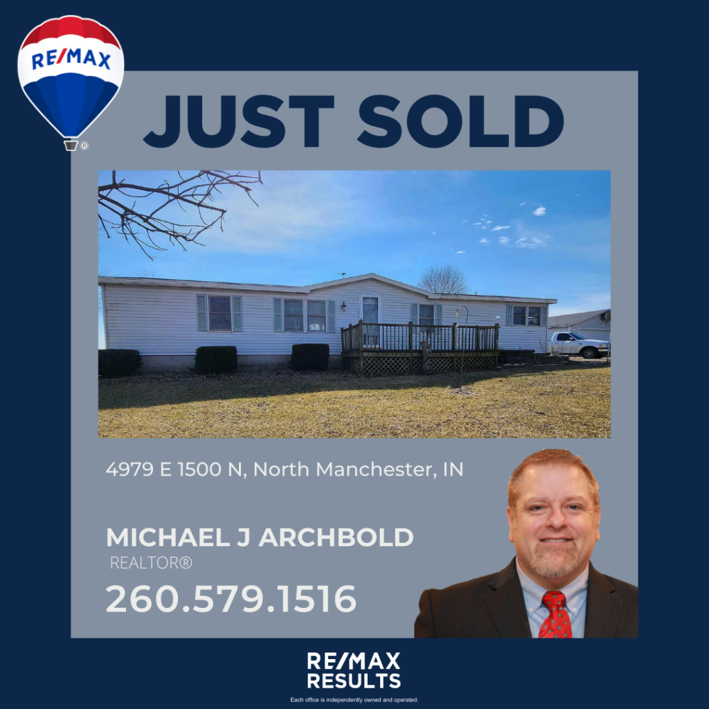 Unlock Your Dreams: JUST SOLD! 4979 E 1500 N, North Manchester, IN | RE/MAX Results | Hoosier Home Listings | Michael Archbold