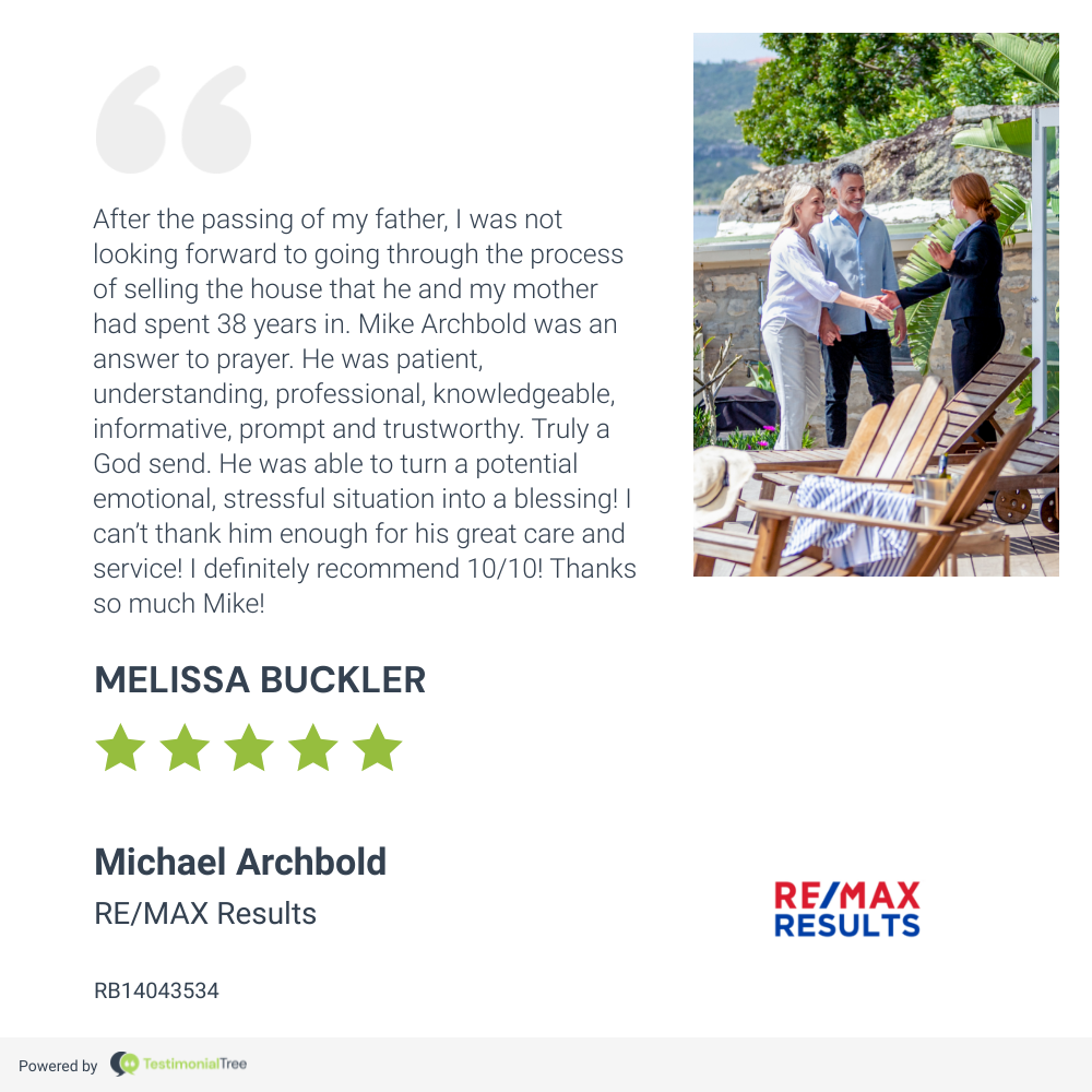I Can't Thank Him Enough For His Great Care and Service! | RE/MAX Results | Hoosier Home Listings | Michael Archbold