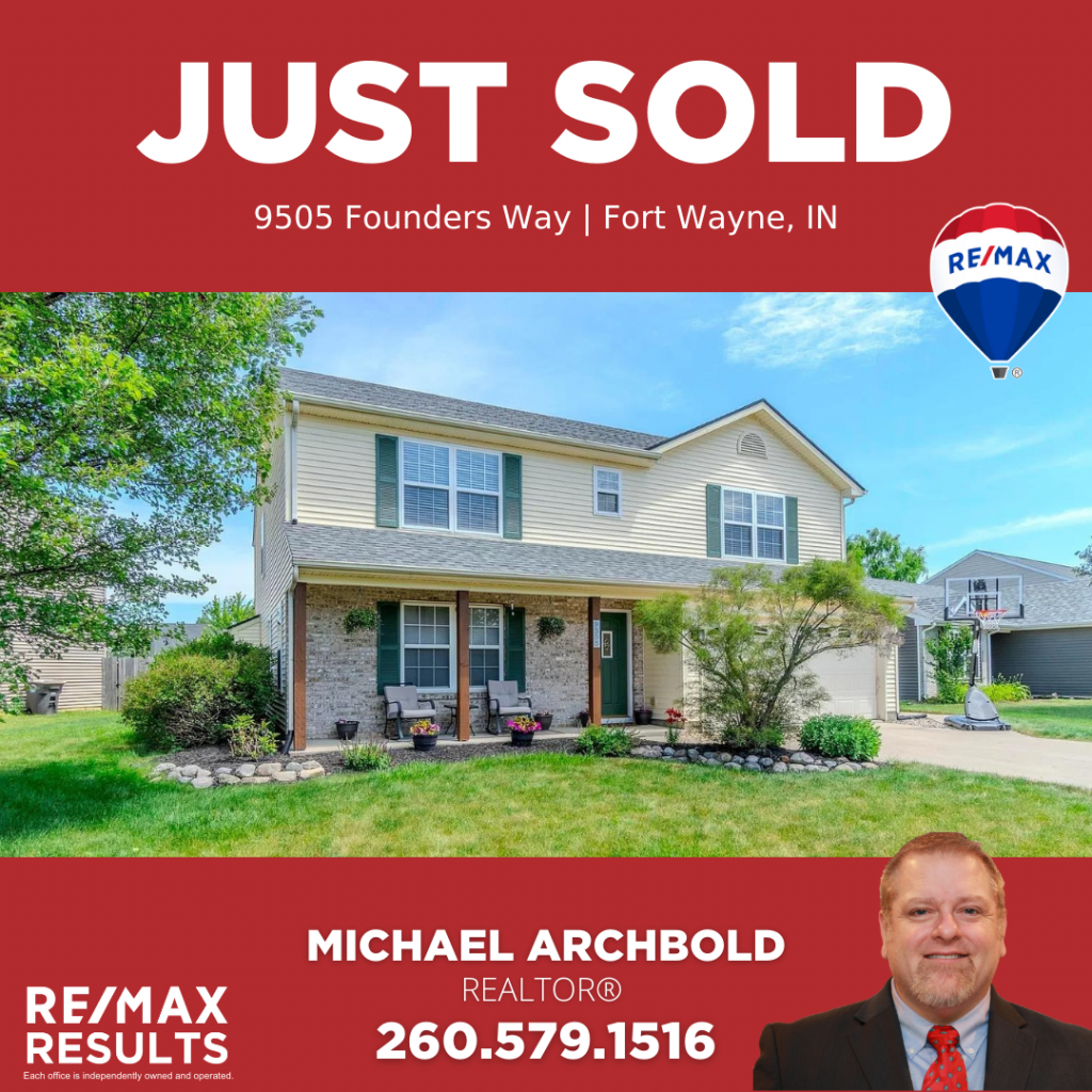 JUST SOLD! 9505 Founders Way, Fort Wayne, IN 46835 | RE/MAX Results | Hoosier Home Listings | Michael Archbold