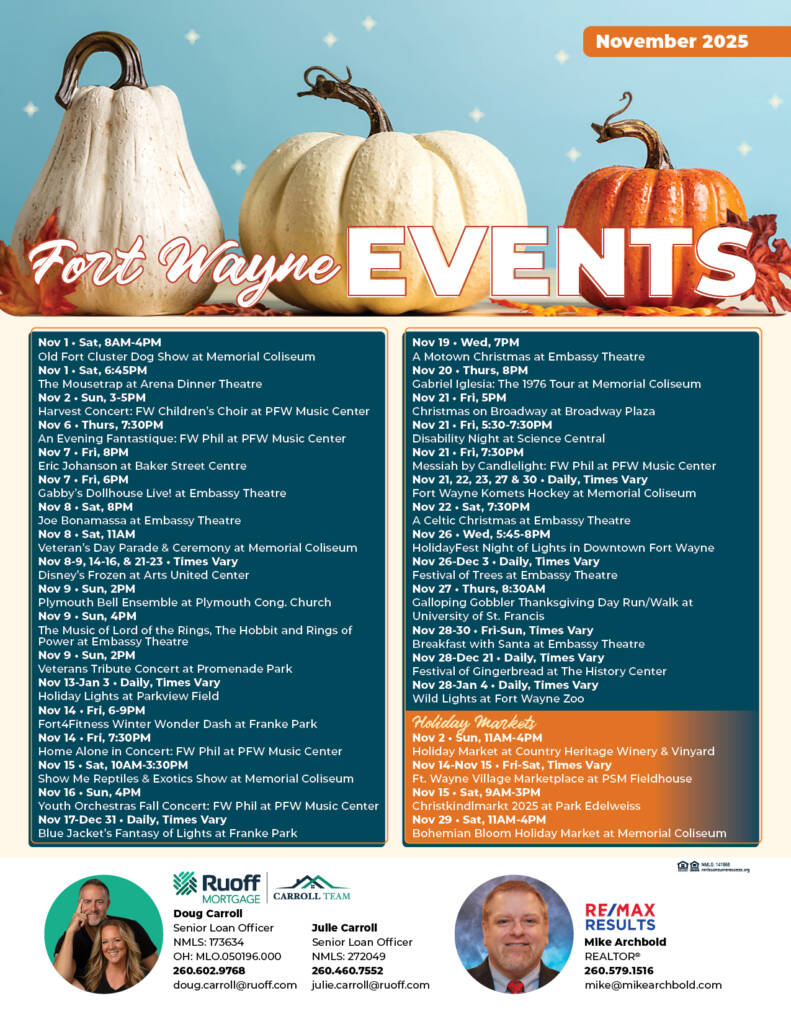 Thanksgiving in Fort Wayne This November – Your Ultimate Community Events Guide  | Hoosier Home Listings | Michael Archbold